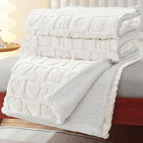 MANEMI Manta Sofa de Borrego, Manta Doble Cara Franela y Sherpa, ...