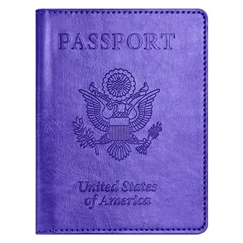 Eoehro Passport Holder for Travel Essentials, Passport Wallet Cover Case for Travel Must Haves Accessories, Passport Book Holders for Women and Men