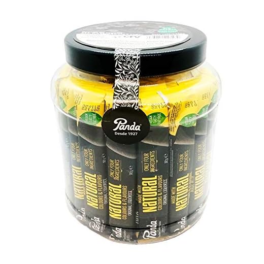 Panda Regaliz All Natural-Tarro De Regaliz Natural 36 unidades