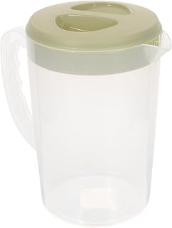 Mobestech Large Capacity Plastic Water Pitcher Heat Resistant Beverage Jug Lid for Cold and Hot Drinks Family Use Juice Tea Milk Container