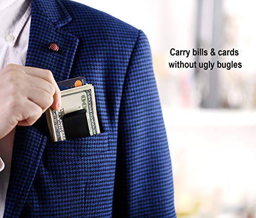 Lindenle Money Clip Spring Steel Cash Clips Large Capacity Minimalist Front Pocket Wallet #TOP5