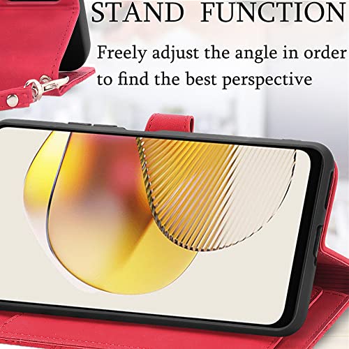 HUANGTAOLI Capa de telefone com zíper para Samsung Galaxy S23 Ultra, alça de ombro transversal, fech