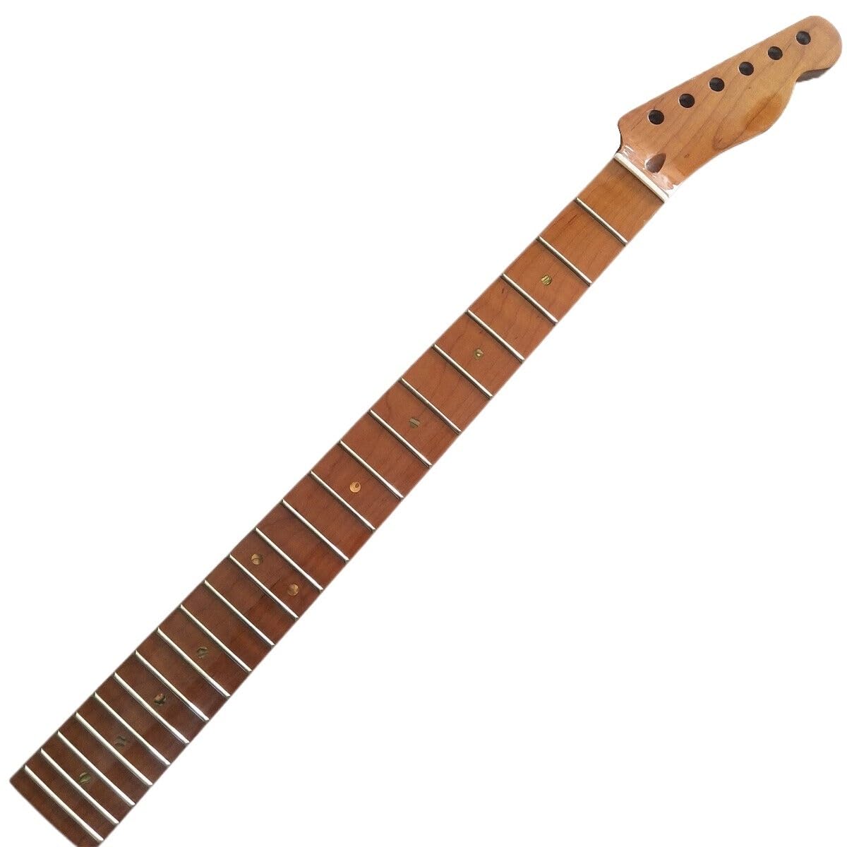 Manche de guitare érable rôti 1 pièce avec points brillants - 7