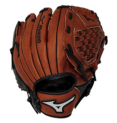 Mizuno Prospect Baseball Glove, Peanut/Black, Youth/Kids, 10.5