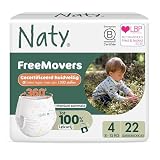 Eco by Naty Luierbroekjes - Hypoallergene en chemisch-vrije luierbroekjes, zeer absorberende en milieuvriendelijke luierbroekjes voor jongens en meisjes (Maat 4-22 Stuks)