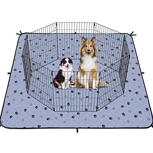 Non-Slip Washable Pee Pads For Dogs, 2 Pack 48*60" Extra Large Ultra-Absorbent And Leak-Proof Reusable Potty Training Pads For Dogs And Cats Puppy Pads Of Add 8 Lanyards #TOP4