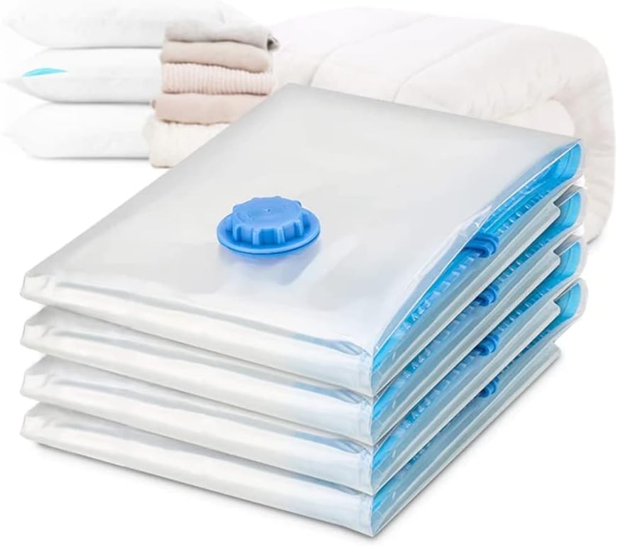 Vacuum Bag Storage Bag Home Organizer Transparent Border