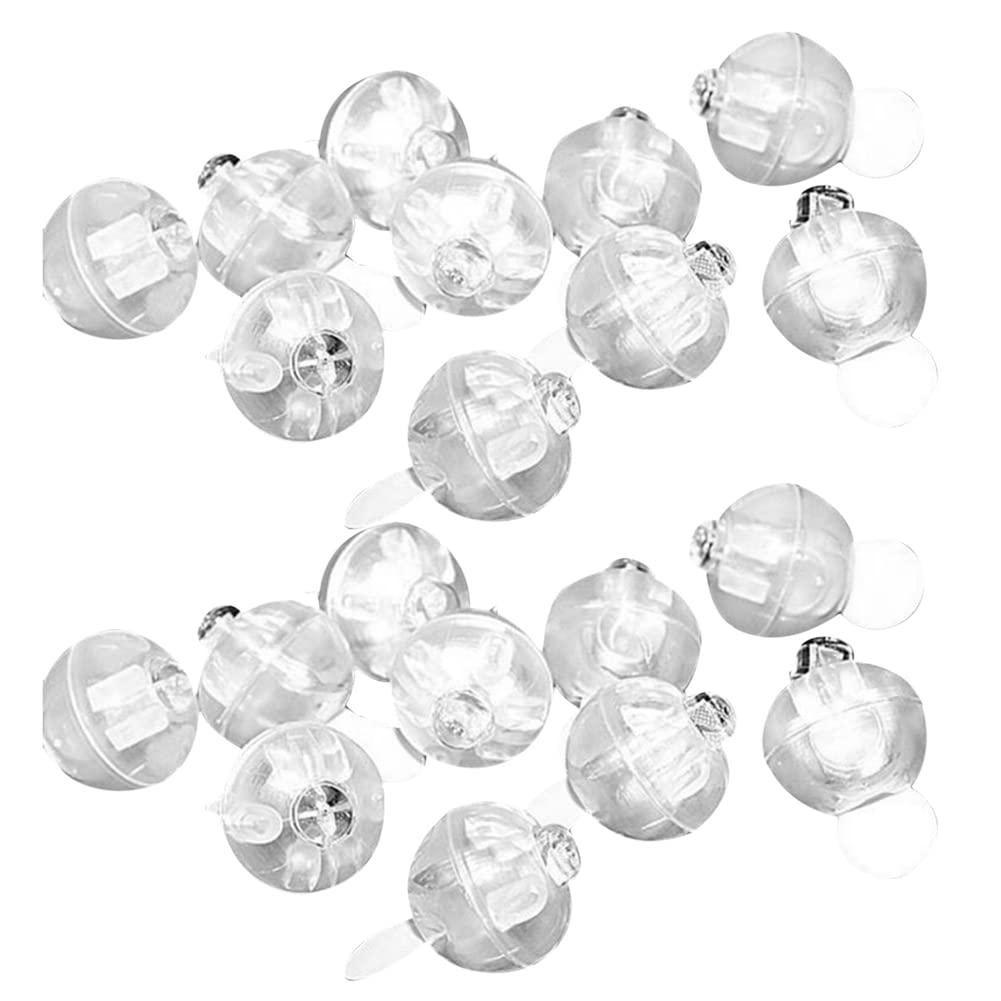 Hndhbfgrt 20Pcs Mini Round Ball LED Balloon RGB Lights Valentine's Day Flash Lamps for Lantern Christmas Halloween Wedding Party