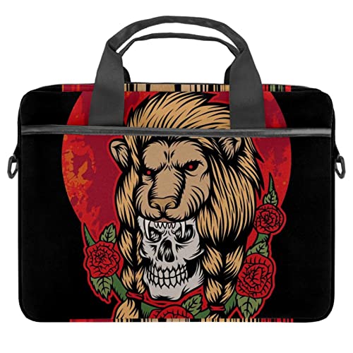 Sac à bandoulière pour ordinateur portable 13.3 pouces housse lion multicolore 14 pouces
