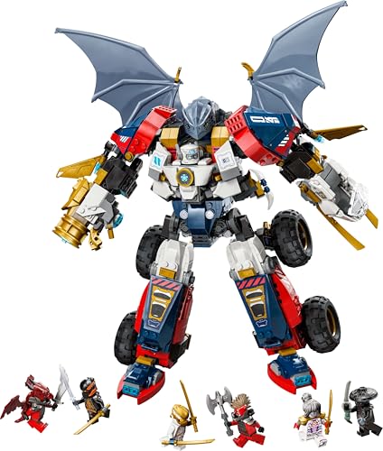 Image of LEGO NINJAGO Zane's Ultra Combiner Mech Toy 4-in-1 Building Set 71834 Building Blocks Toys for 9+ Gift for Boys and Girls