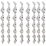 Bird Repellent Rods 8 Pack Reflective - Woodpecker Deterrent & Decorative, Safe Alternative to Gel, Bird Spikes, Fake Owl, & Plastic Netting – Bird Deterrent for Gardens, Patios, Docks, & Houses