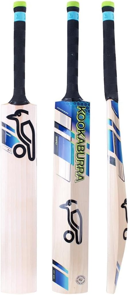 KOOKABURRA Rapid 6.4 Cricket Bat (Short Handle) (Natural/Blue/Black)