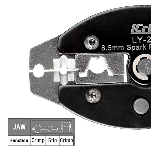 Icrimp Ratchet Spark Plug Wire Crimper For Spark Plug Ignition Wire And Terminals Dia. 8.5Mm #TOP5