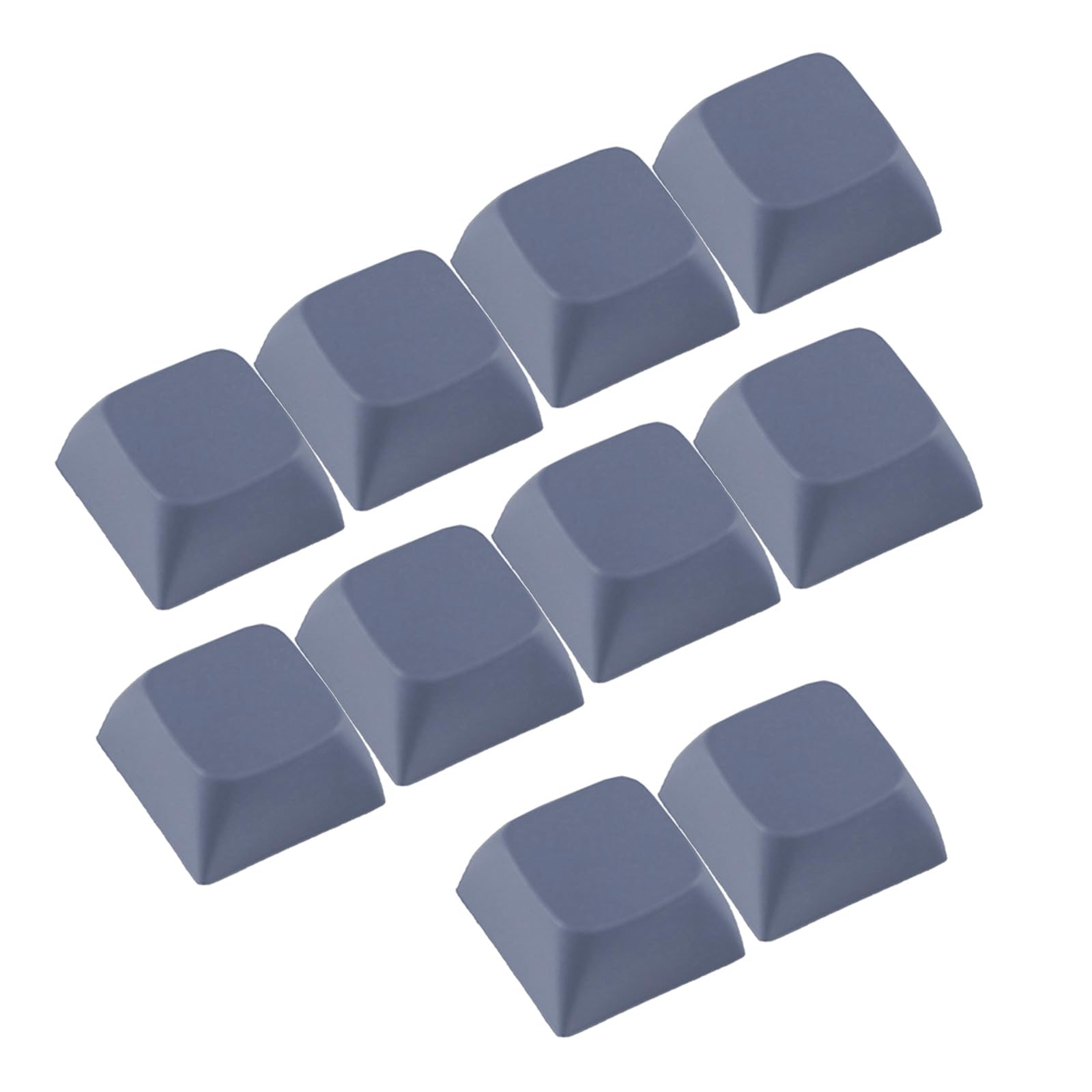 10PCs 1U XDA Profile Keycap Set Multi Color PBT Blank Keycaps Mechanical Keyboard Installation Dye Sublimated Keycaps, gray purple-image-12