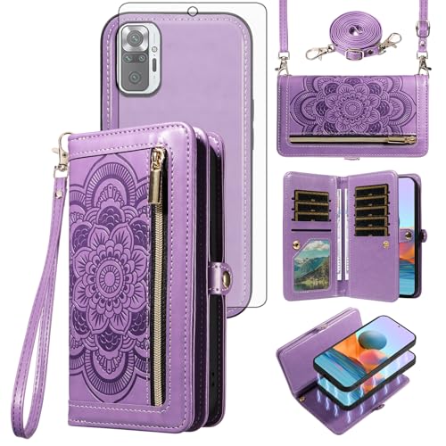 Housse Xiaomi Redmi Note 10 Pro style mandala avec bandoulière pour sorties