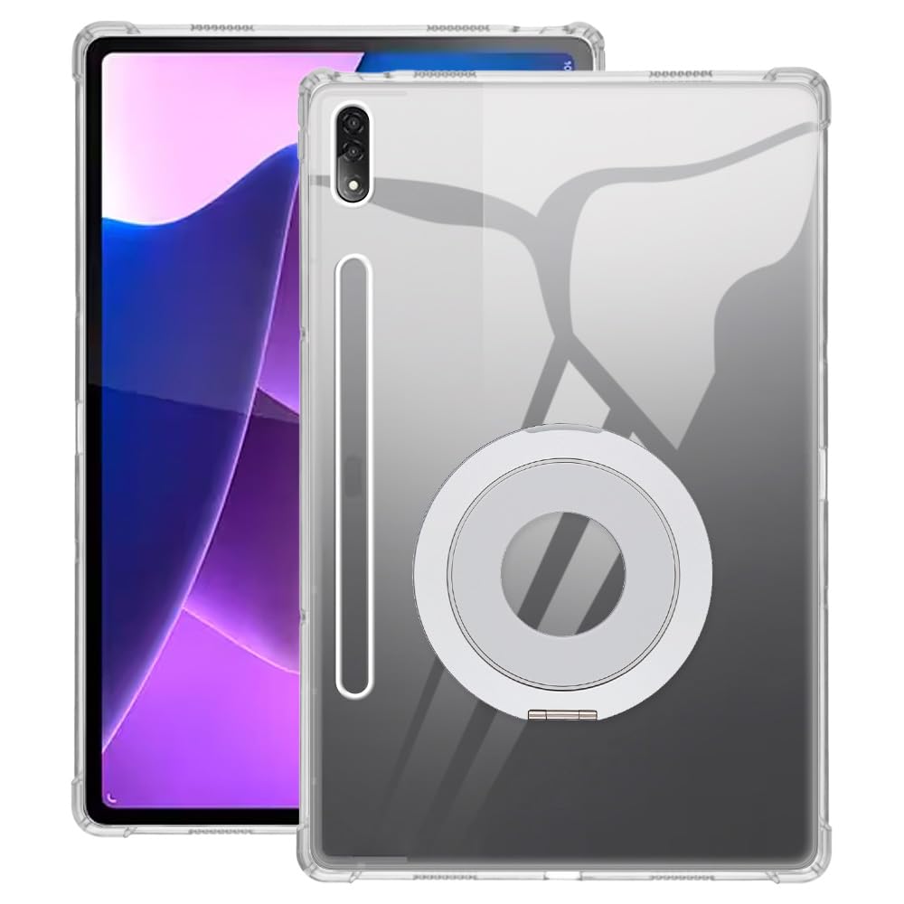 Funda Lenovo Tab P12 Pro transparente para evitar caídas y sujetar en mesa 8