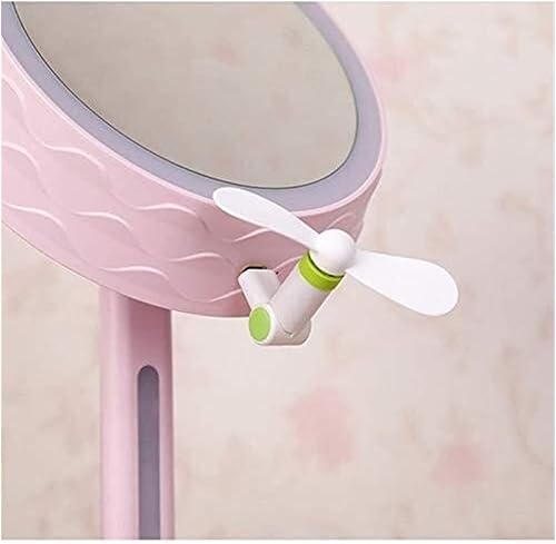 Miniatura 5 de DHAEY Detachable Makeup Mirror, Vanity Mirror Dimmable LED Lights with Wide-Angle t-Button Screen and Countertop Adjustable