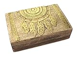 schatulle gold Abmessungen Holzbox Aussen: 21 x 13,5 x 6 cm / Innenraum: ca. 18,5 x 12 cm
