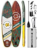 SamamDally - Tablas de remo inflables de 11 pies para adultos, bomba de mano y bolsa