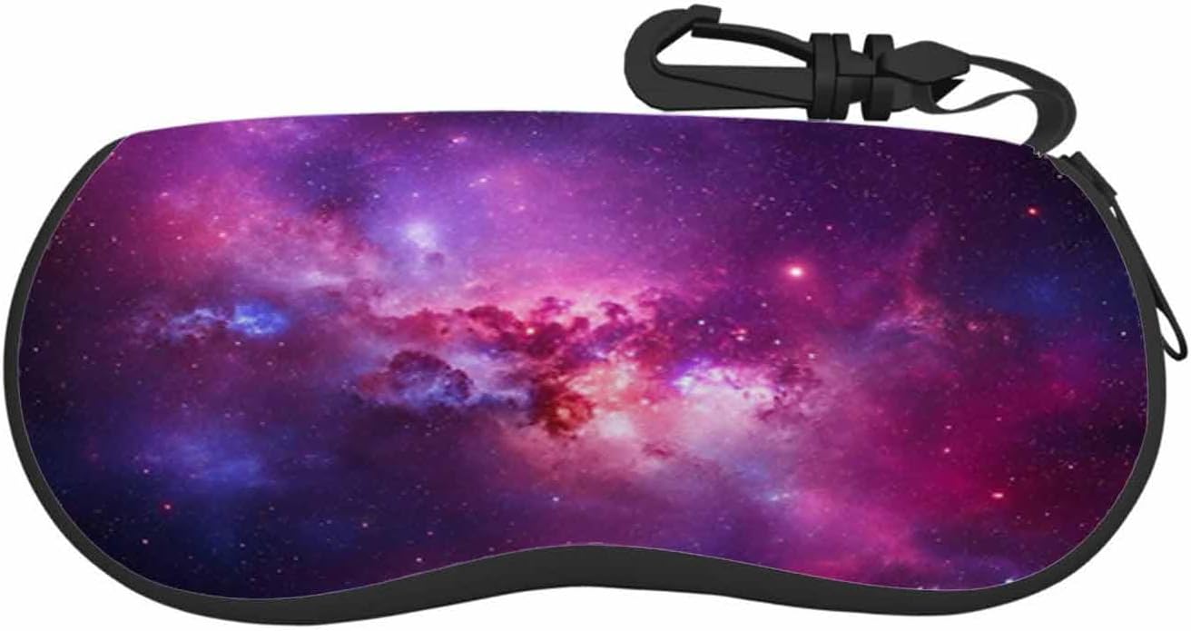 IBILIU Eyeglasses Case Retro World Map Ultra Light Sunglasses Case With Belt Clip,Soft Reading Glasses Case For Women Men