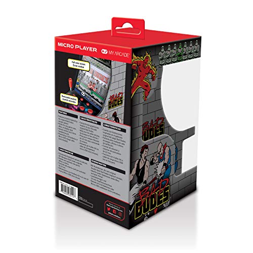 image for My Arcade Bad Dudes Micro Player - 6.75 Inch Mini Retro Arcade Machine