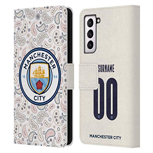 Étui en Cuir Manchester City Premium Compatible Samsung Galaxy S21 5G Édition Third Kit 2020/21