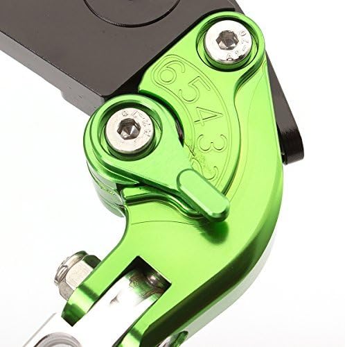 Miniatura 140 de FXCNC Billet Folding Extendable Adjustable Brake Clutch Levers Compatible with Raptor YFM660 01-04, TTR125L/LE/LW 00-16, Banshee 350 02-06