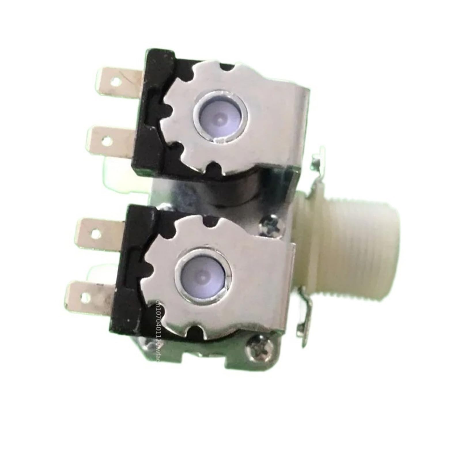 0.02-0.8mpa One in Two Out Normally Closed Water Inlet Solenoid Valve DC 12V 24V AC 110V 220V Flow Switch for Washing Machines
