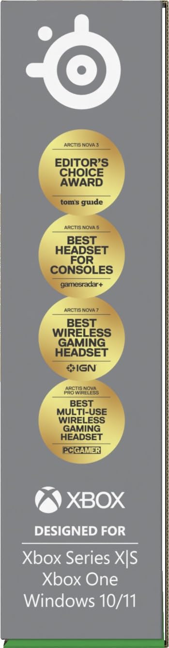 SteelSeries Arctis Nova 3X Cuffie da Gioco Wireless Multipiattaforma 2.4GHz/BT Bianco