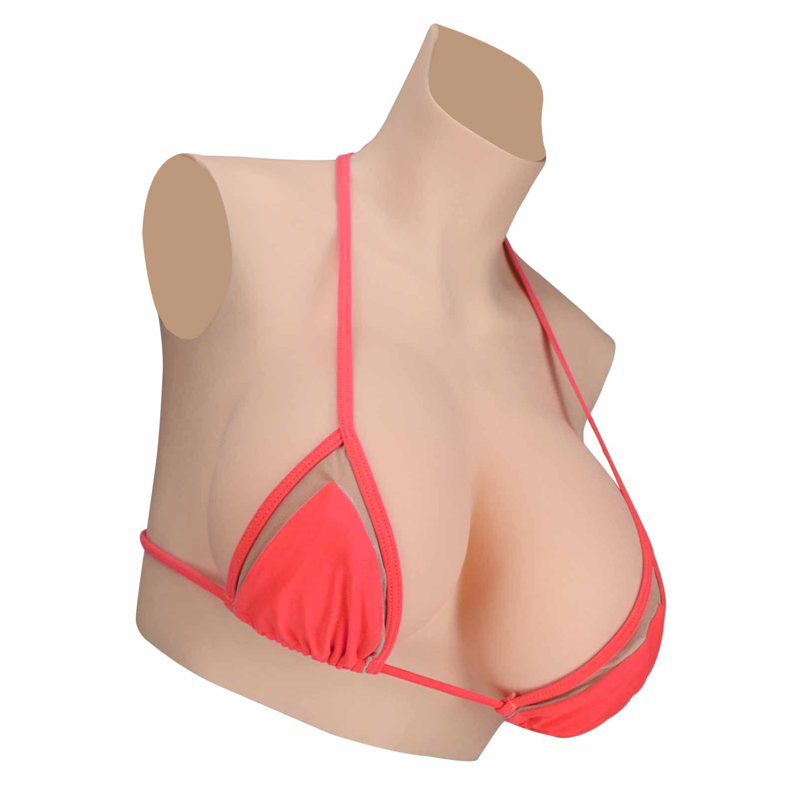 Teardrop siliconen borstmodel A-FF cup borstimplantaat borstvergroting apparaat Post-mastectomie prothese for travestieten, rollenspel (Color : 1, Size : EE Cup:1600g/Pair