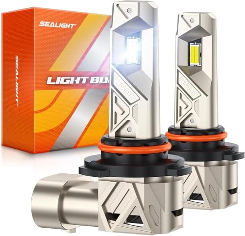 SEALIGHT 9006 Fog Bulbs, 96000LM 1000% Bright S6 Pro 9006 Fog Bulb 32PCS...