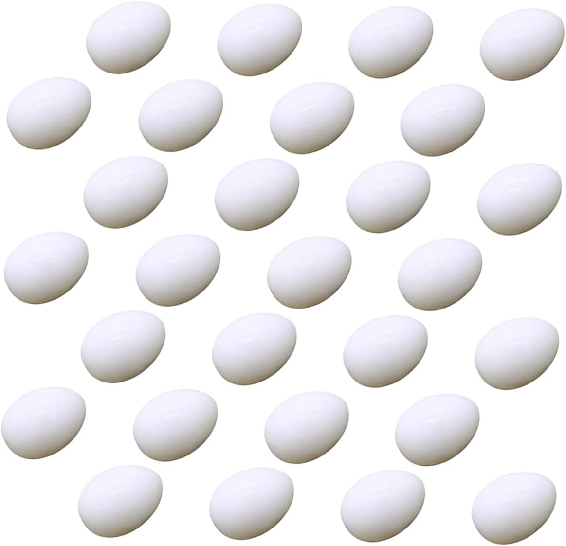 Sosoport 28pcs Eggs Hatching Eggs Artificial Eggs Pigeon Eggs for Hatching Kids Diy Eggs Easter Gift Basket Filler Kids Food Toys Realistic Pigeon Eggs Pigeon Breeding Eggs Plastic White
