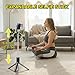 Portable Selfie Stick with Detachable Remote, Extendable 360° Rotation Phone Tripod Stand, 31.5 Mini Travel Tripod Stand for Cell Phone Filming Compatible with iPhone Samsung Android Smartphone Gopro