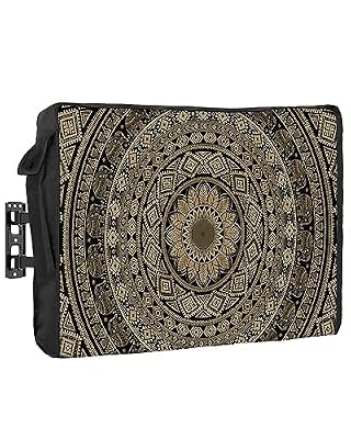 Rocking Giraffee Outdoor TV Cover Circle Design Waterproof Weatherproof TV Covers for 80 to 85 Inch Outside Flat Screen TV Protector Shield 75" W x 45" H x 4.5" D