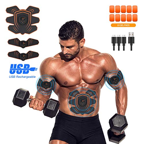 UYTHNG Abs Stimulator Abdominal Trainer Ultimate Abs Stimulator Ab Stimulator Men Women Work Out Ads Power Abs Training Gear Workout Equipment Portable Stimulator Abs Belt…