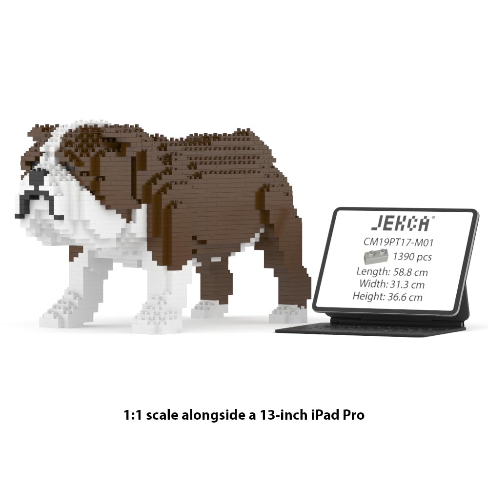 Amazon.com: JEKCA English Bulldog 01S-M01 | Dog Plastic Building