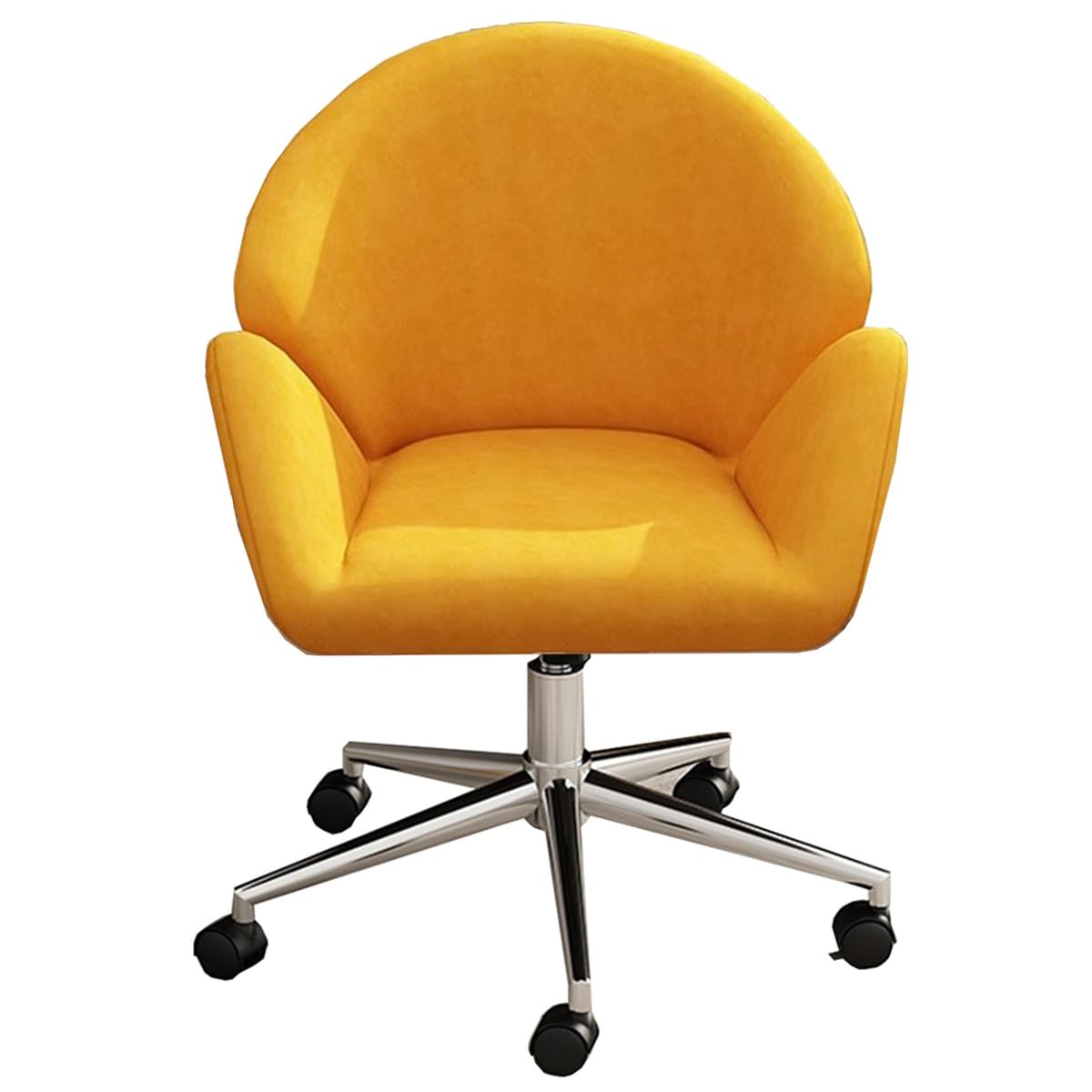 HTTGDGDH Ergonomic Pu Leather Executive Office Chair With Armrests Reclining Function Lumbar Support Swivel Wheels - Perfect For Home And Office Use,Yellow