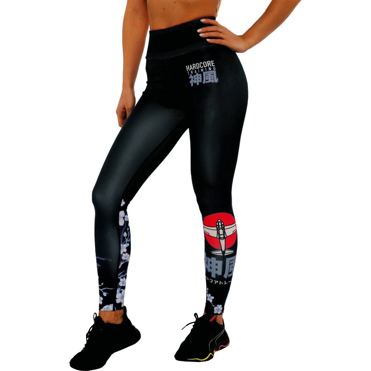Hardcore Training Leggings Women Legginsy Kobiety Spodnie Kompresyjne Damskie Siłownia Fitness Joga (DE/NL/SE/PL, Alfa, XL, Regularny, Regularny, czarny)