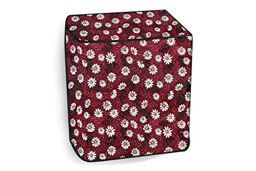 Image of ‎Shri Bala Ji Washing Machine Cover for Fully Automatic Top Load 6 to 7.5 Kg (All Brand Fit Size) - Waterproof, Dustproof with Inlet /Outlet Pipe Holes, Full Body Zipper Closure