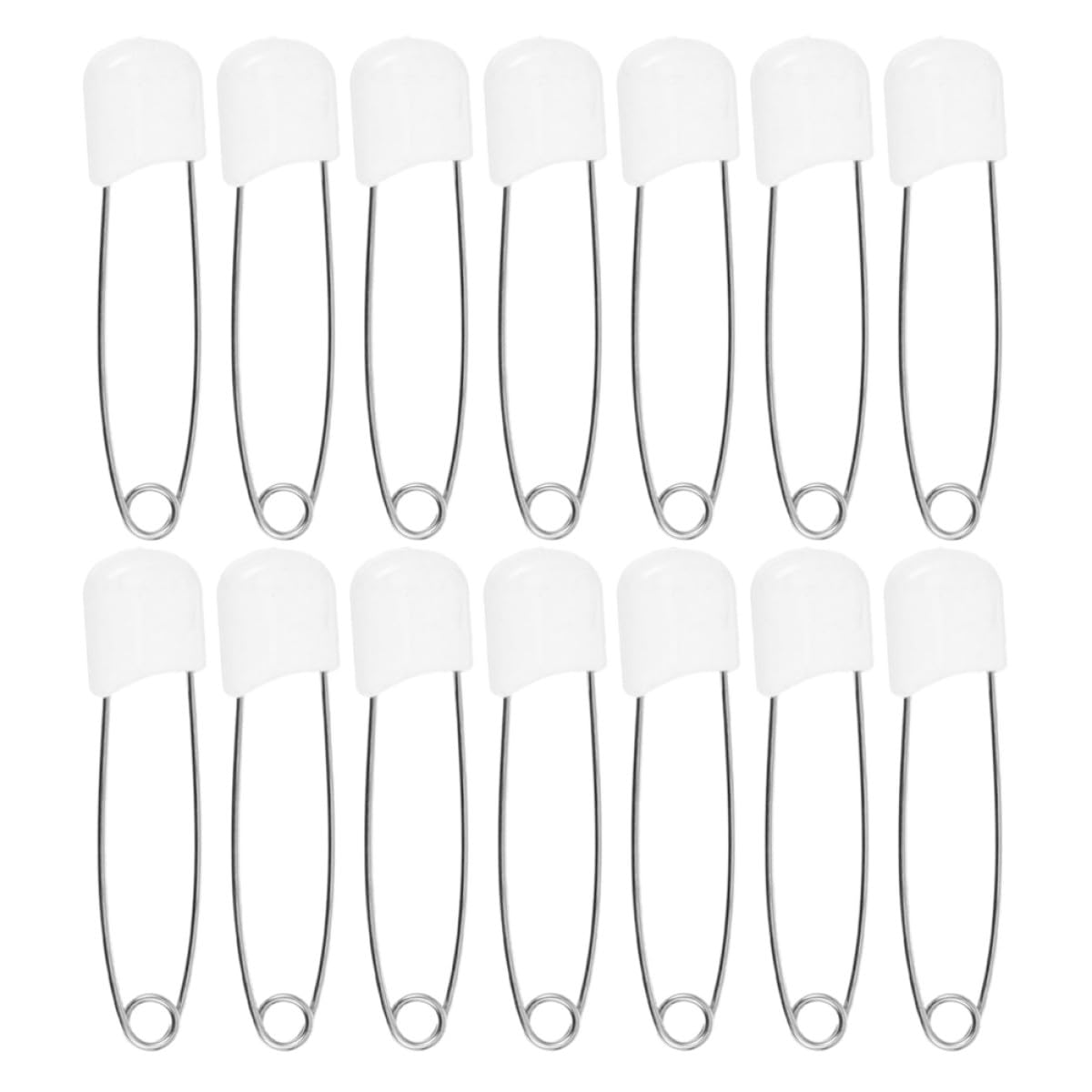 Imperdibles Reutilizable de para Usar y Seguros Pp de Fáciles de Zinc Blanco, 30 Piezas, Aleación Pañales Ñiño para Necesidades del