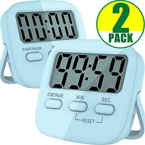 Kitchen Timer, 2 Pack Digital Kitchen Timers [ 2020 Version ] Magnetic Countdown