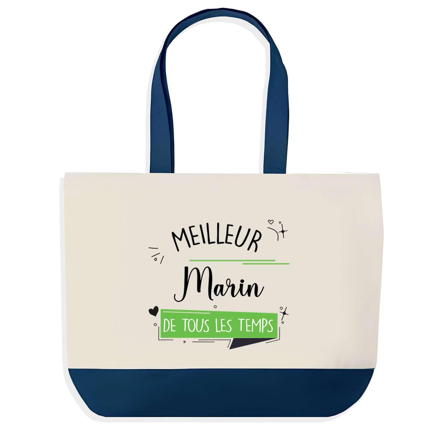 Sac de shopping bleu Planetee Grand sac de course de provision