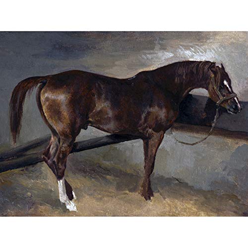 Artery8Theodore Gericault Dervish In His Stall C1820 Painting Unframed Wall Art Print Poster Home Decor Premium