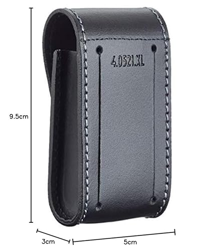 Victorinox V4.0524.XL Navaja, Lederetui GolfTool mit Metallklammer, Negro, Estandar