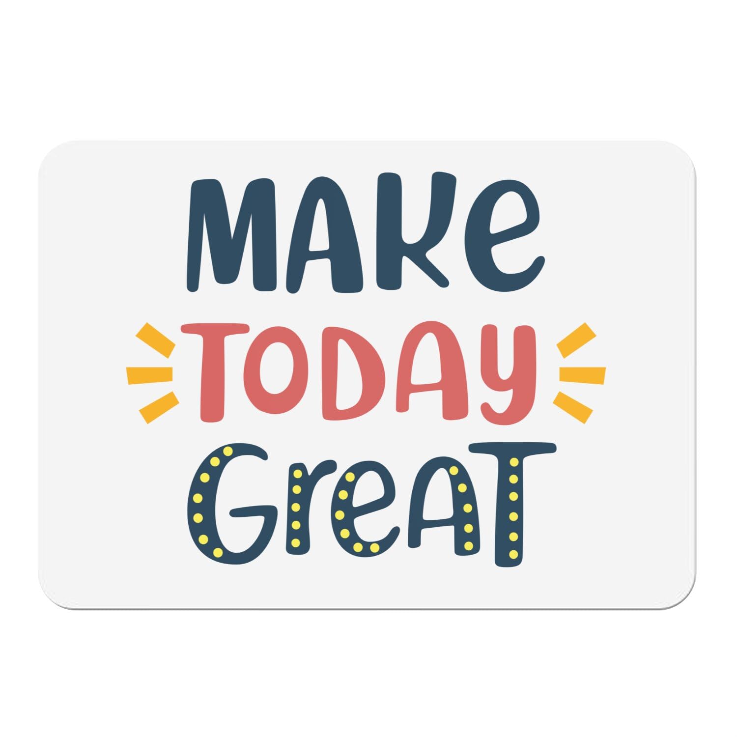 Sets de table motivation Make Today Great lot de 4 pour partager de bonnes ondes