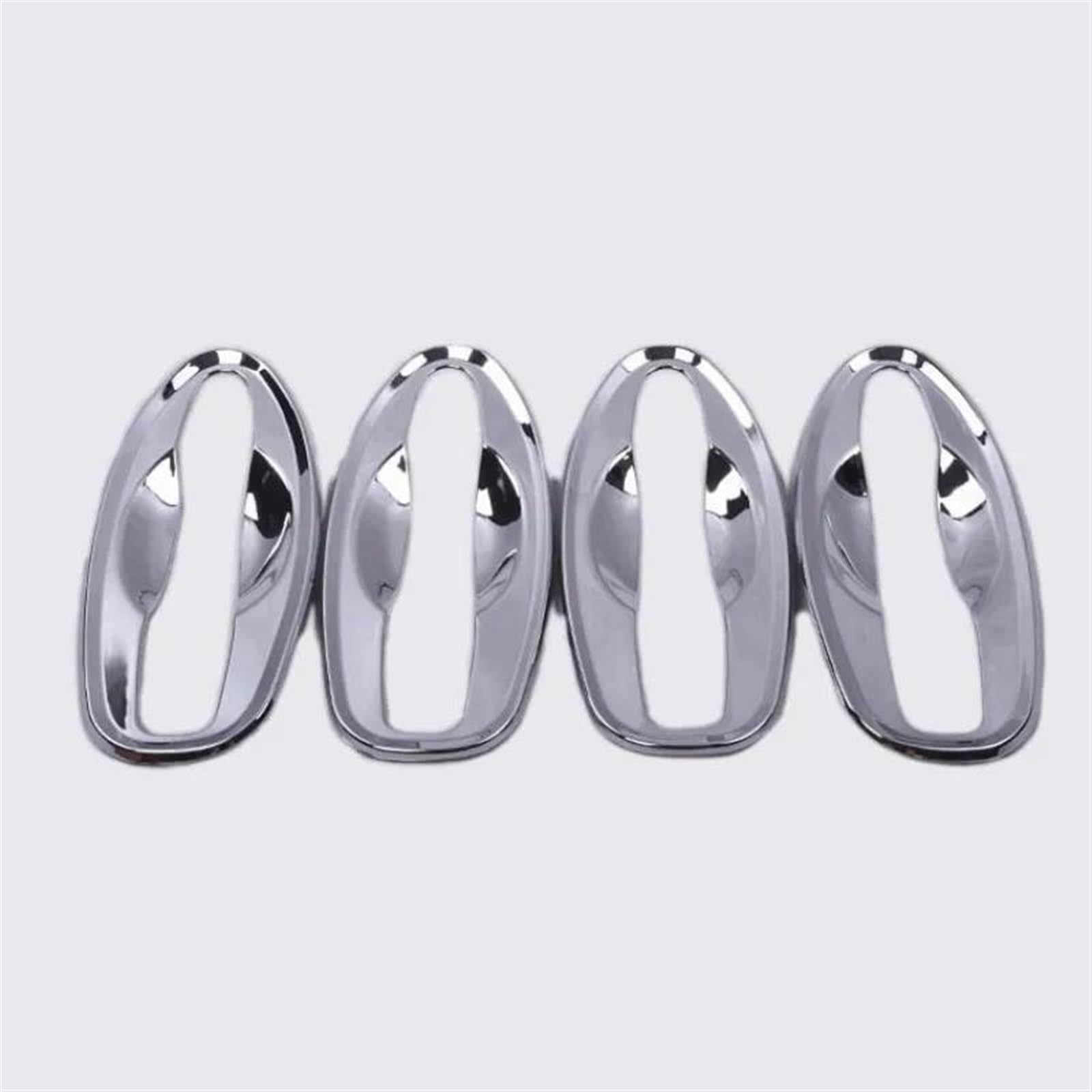 Kjhopy Onecolor Carbon Fiber Chrome Car Door Handle Bowl Cover For Nissan X-Trail T32 Mk3 14-19 X Trail Xtrail Exterior Door Handle(Onecolor)