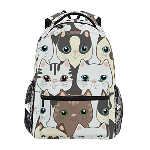 Gato De Dibujos Animados Gatito Mochila Escolar Impermeable Mochilas Escolares para Estudiante