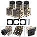 3pcs 43650a junction box solenoid accessories din 43650 connector hydraulic solenoid plug solenoid valves connector black case The electromagnetic valve rubber sb201 indicator