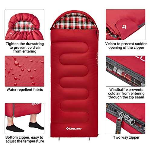 Kinderschlafsack von KingCamp für Winter und Camping
