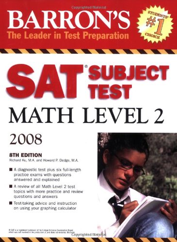 Barrons Educational Series SAT Subject Test Math Level 2, 8th Edition